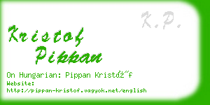 kristof pippan business card